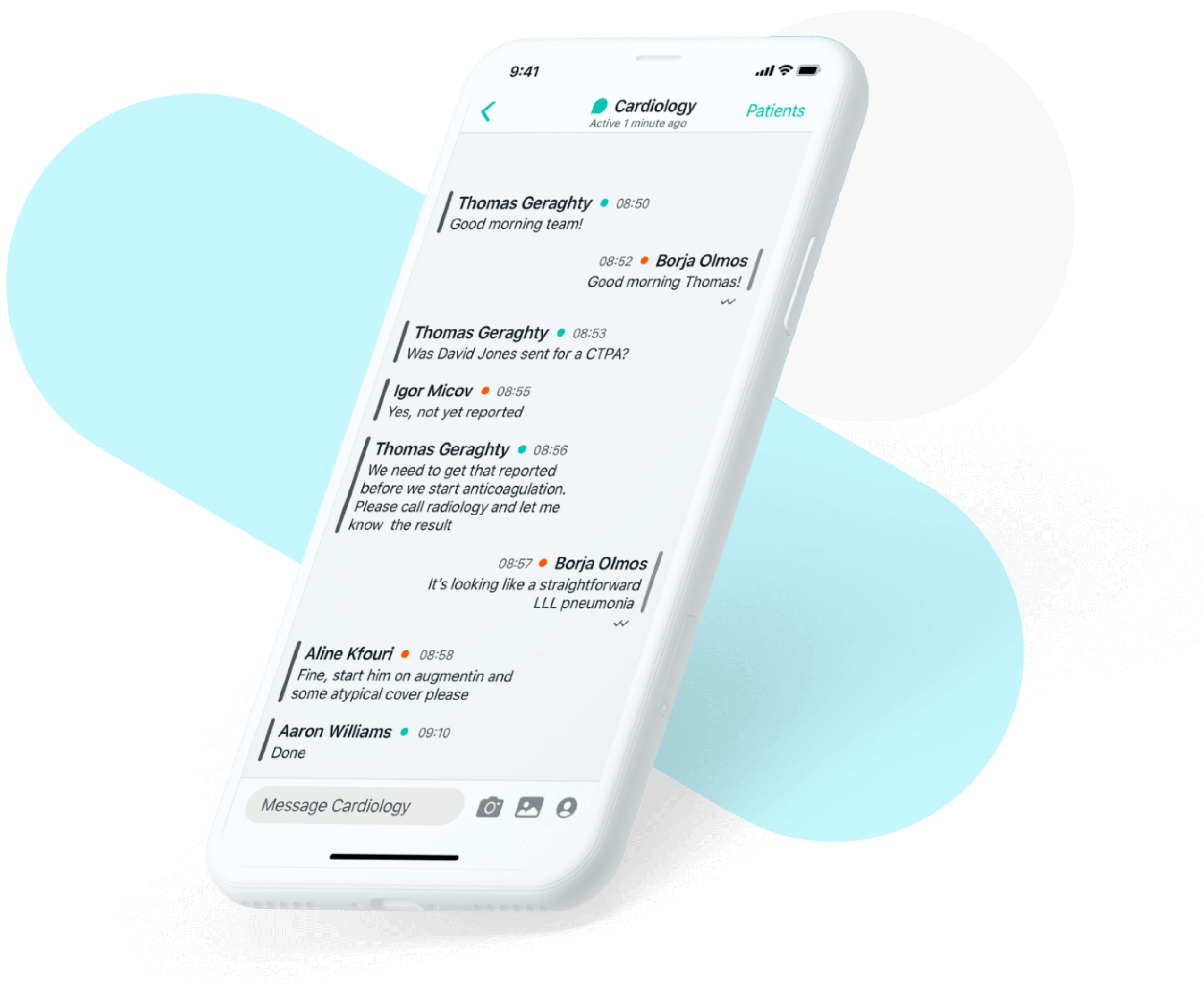 Pando app running on device